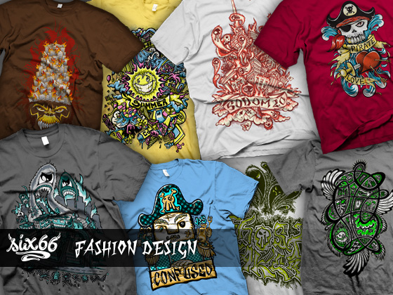 T-Shirt Illustration - siXsiXsiX